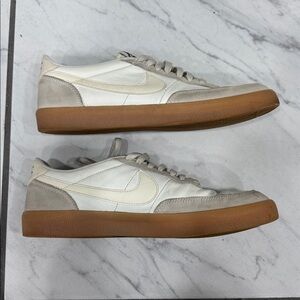Nike White Tan Gray Leather? Shoes Sneakers